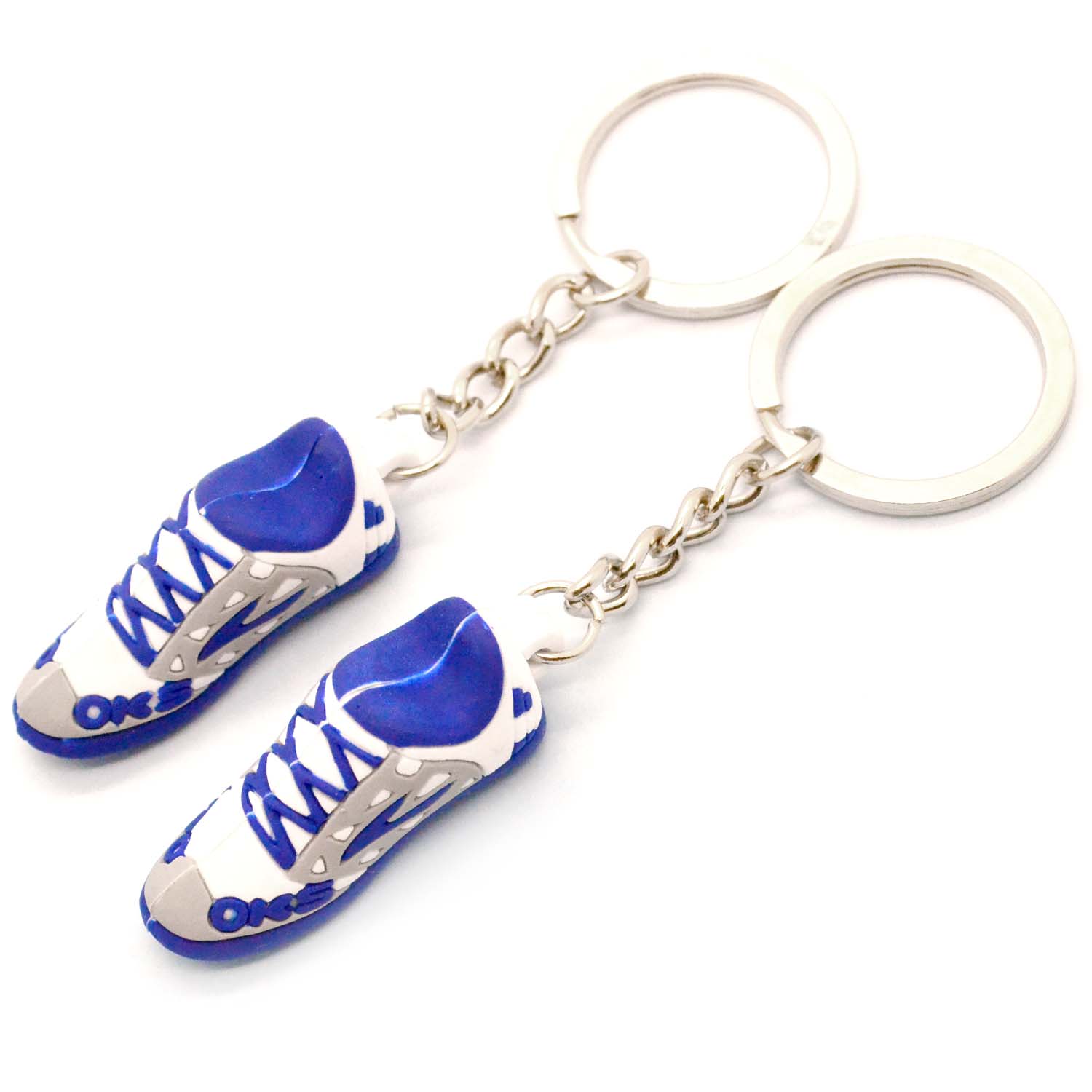 Customized 3D Shoe Shape Keychain PVC Rubber Keyring Sport Promotional Gifts