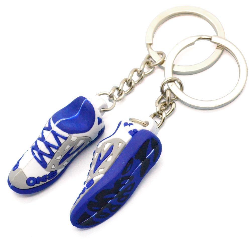 Wholesale Promotional Gift Customised Keyrings Design Shoe Logo Soft Rubber PVC Keychain