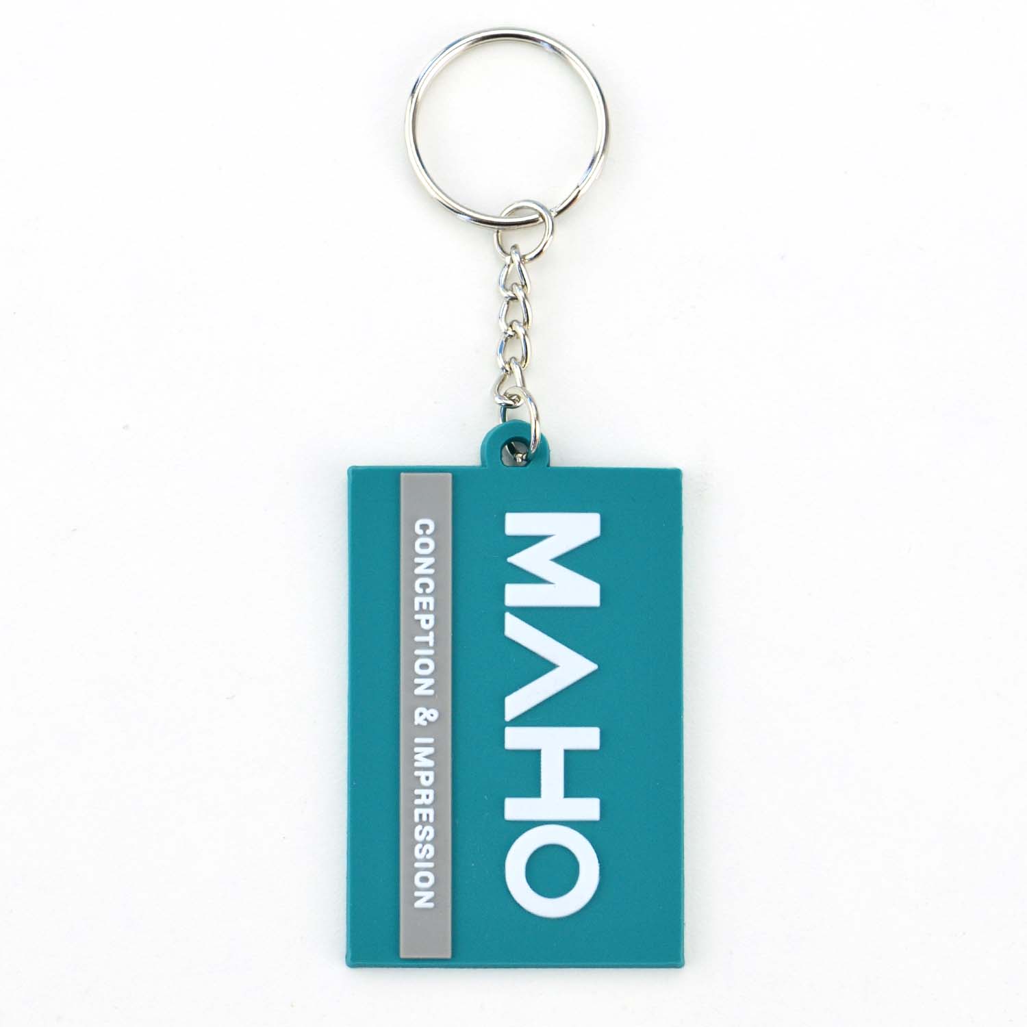 Wholesale Promotional Gift Soft Rubber PVC Letter Keychain Custom Design Logo