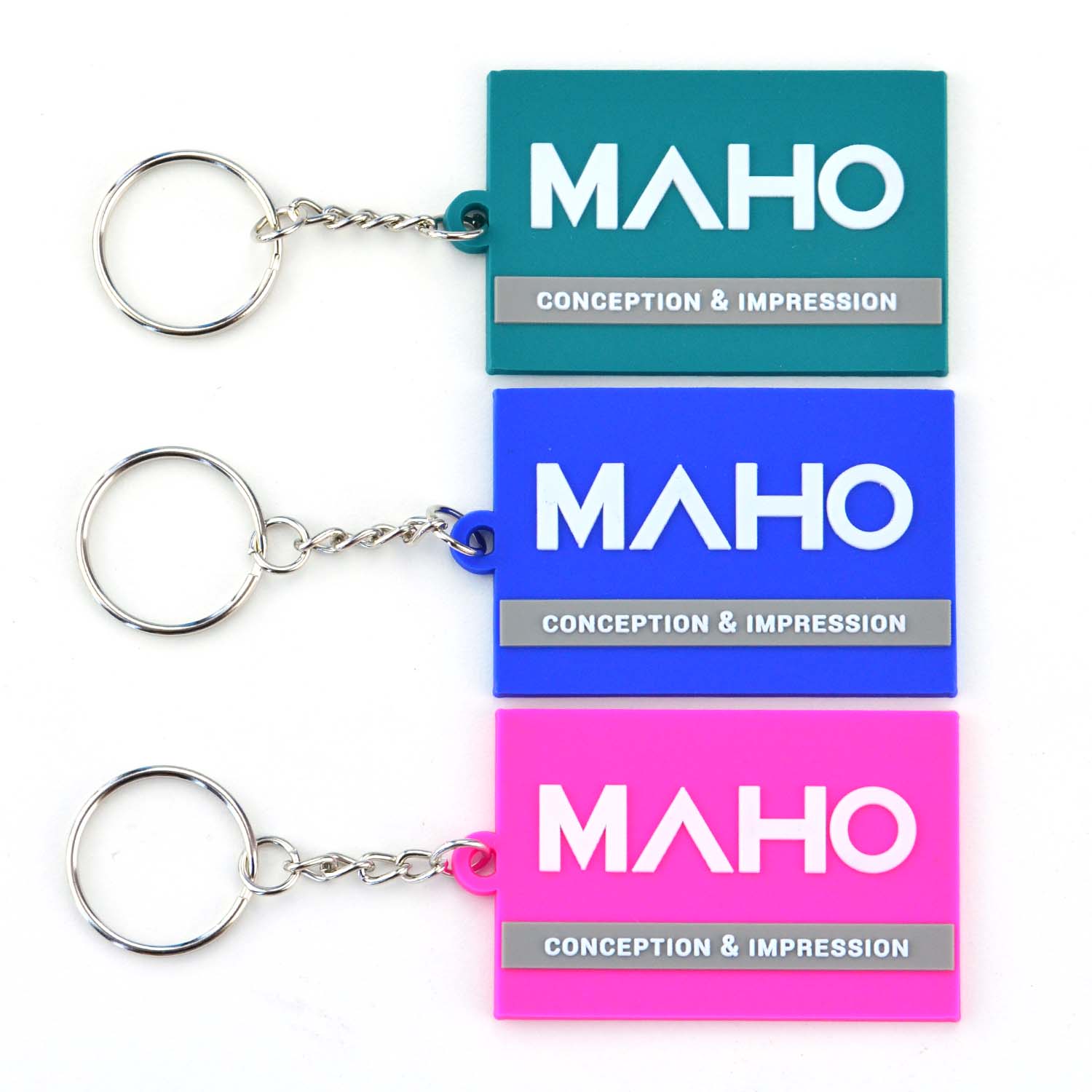 Wholesale Promotional Gift Soft Rubber PVC Letter Keychain Custom Design Logo