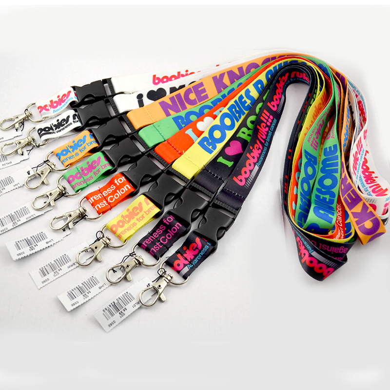 Manufacturer Wholesale Lanyard Polyester Mobile Phone Keychain Lanyards With Logo Custom