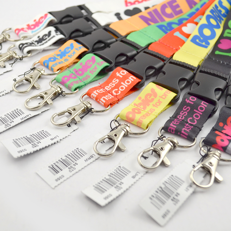 Manufacturer Wholesale Lanyard Polyester Mobile Phone Keychain Lanyards With Logo Custom