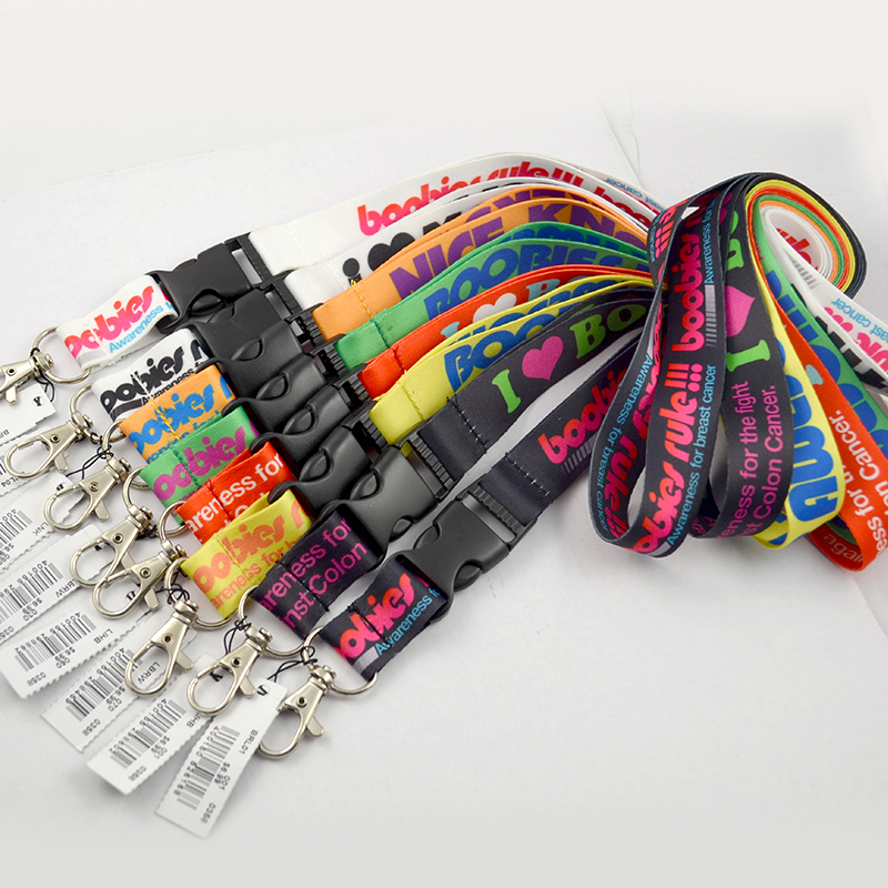 Manufacturer Wholesale Lanyard Polyester Mobile Phone Keychain Lanyards With Logo Custom