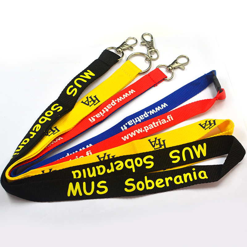 Wholesale Custom Sublimation Printed Fashion Design Neck Strap Key Lanyards