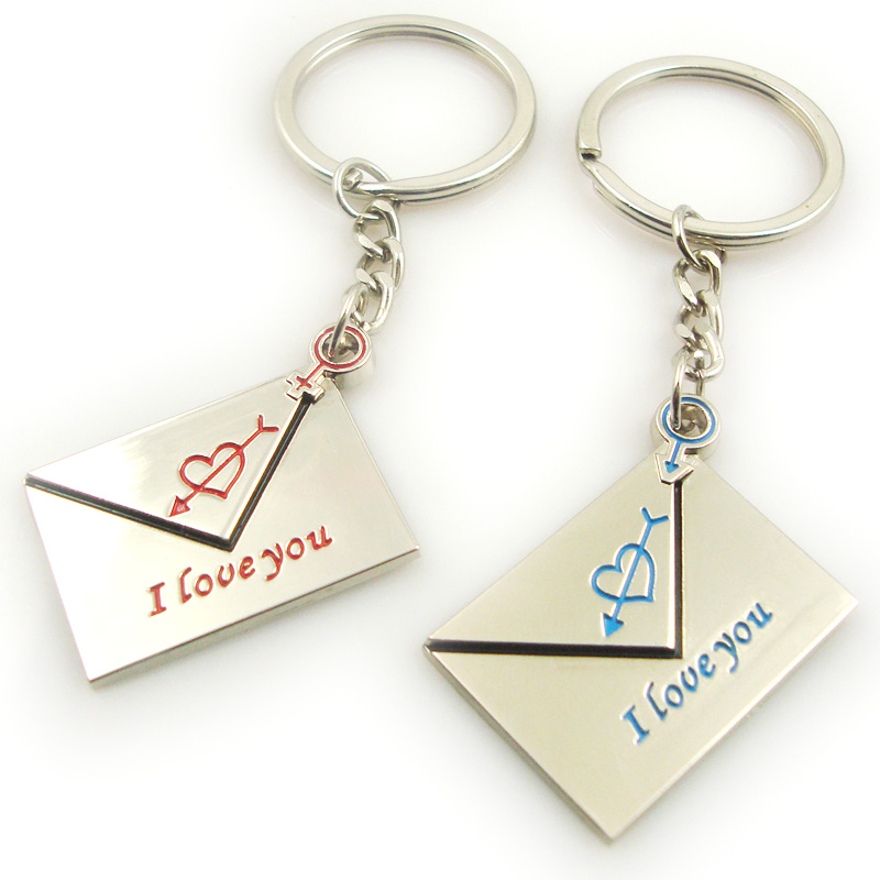 Manufacture Custom Funny Couple Keychain Lovers Gift Promotional