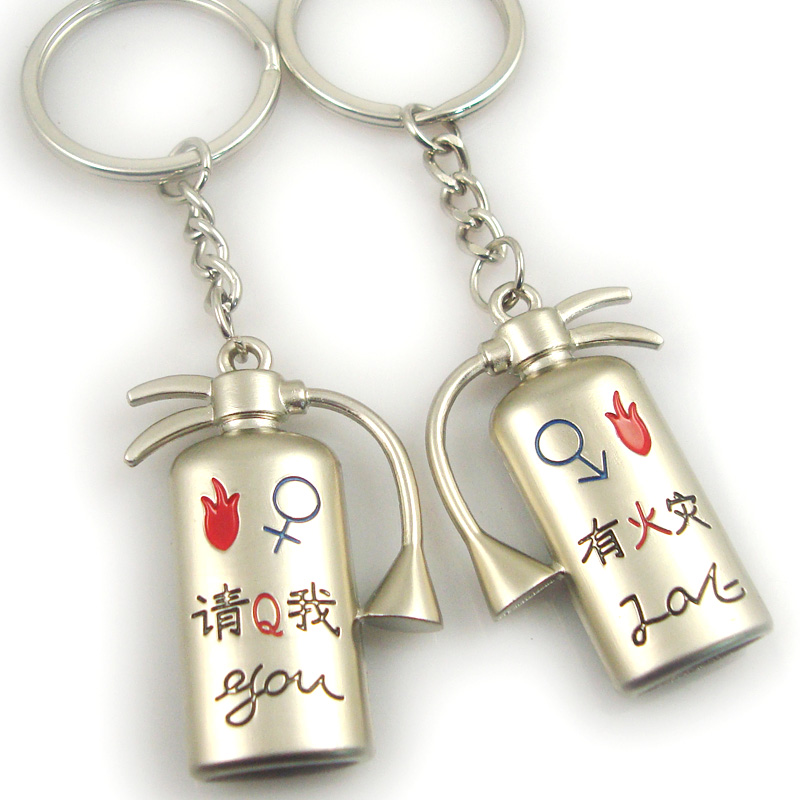 Manufacture Custom Funny Couple Keychain Lovers Gift Promotional