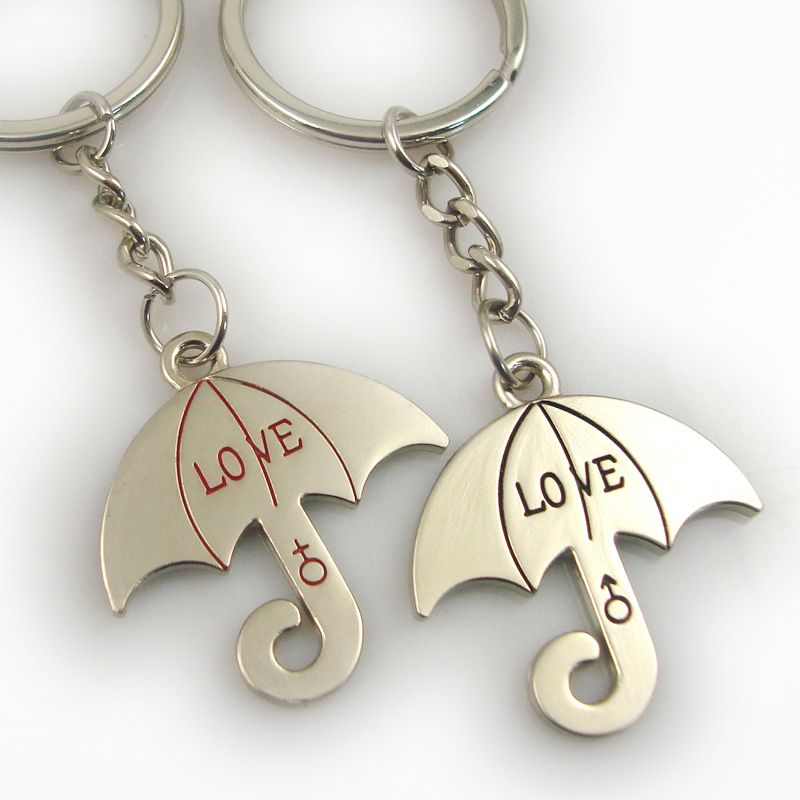 Manufacture Custom Funny Couple Keychain Lovers Gift Promotional