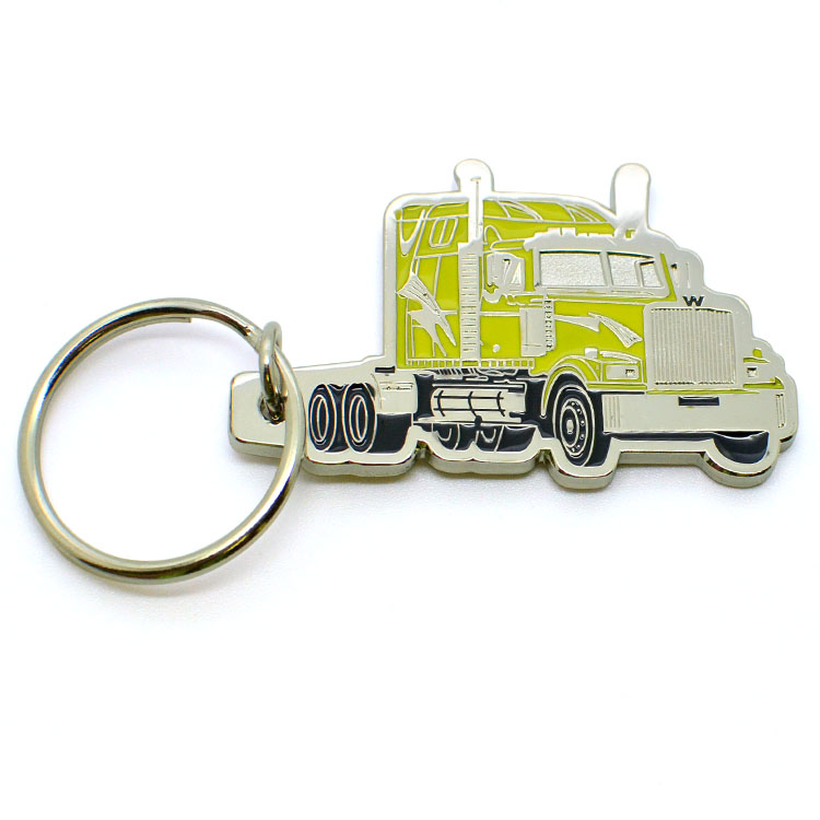 Promotional Custom Zinc Alloy Key Chains Car shaped Design Metal Keyrings