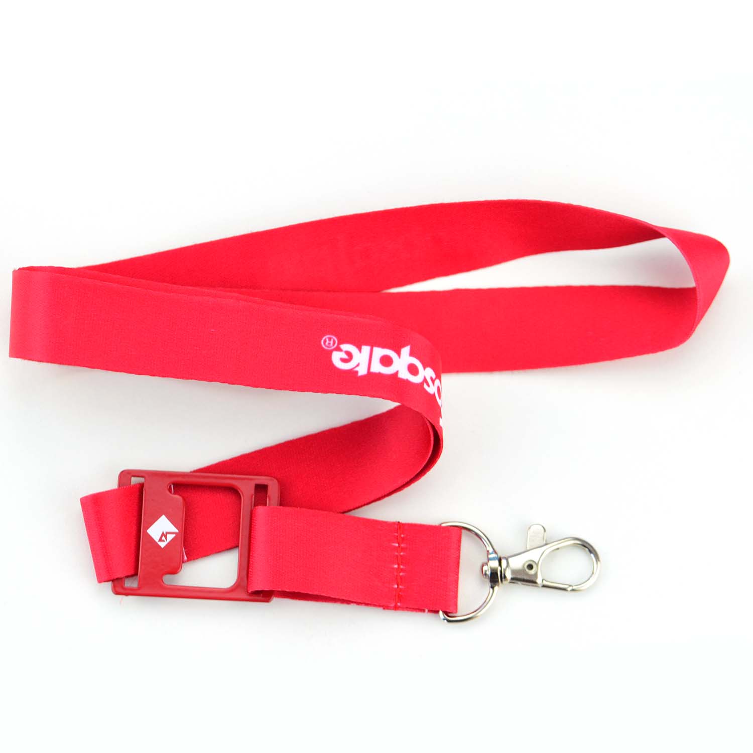 Wholesale Polyester Red Breakaway Neck Lanyard With Id Card Holder Fashion Lanyards