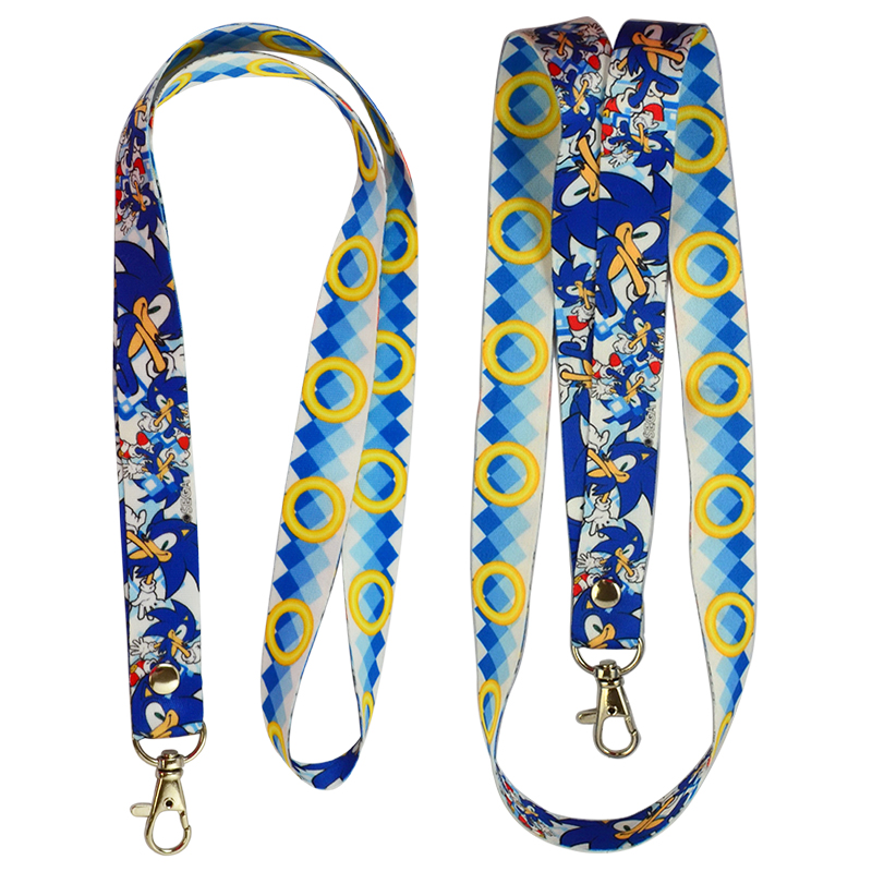 Custom Breakaway Sublimation Neck Lanyard Keychain Designer Polyester Cartoon With Logo