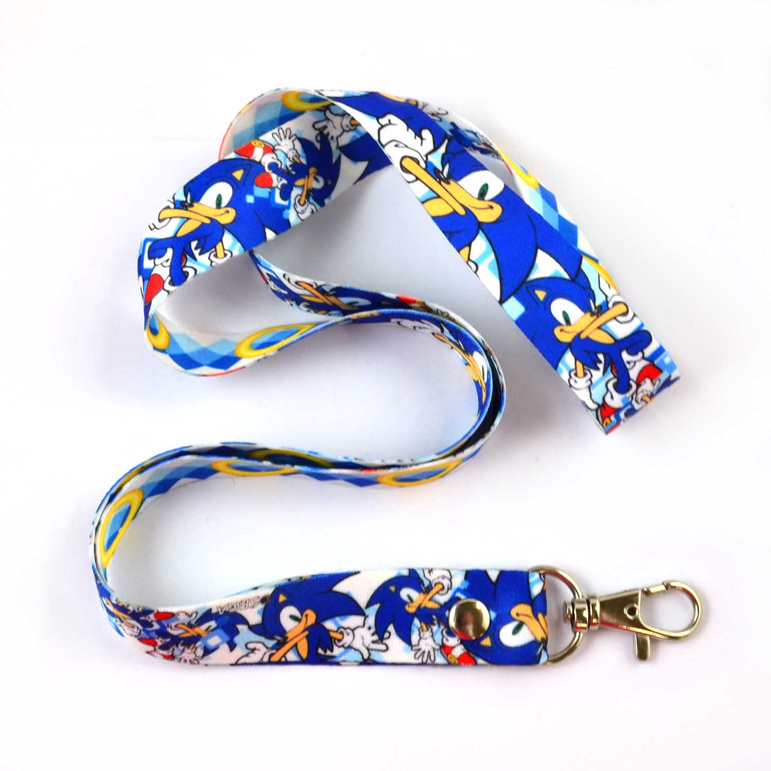 Custom Breakaway Sublimation Neck Lanyard Keychain Designer Polyester Cartoon With Logo