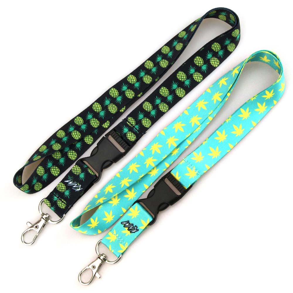 Fashion Sublimation Heat Transfer Customize Keychain Neck Lanyards For Promotions Gifts