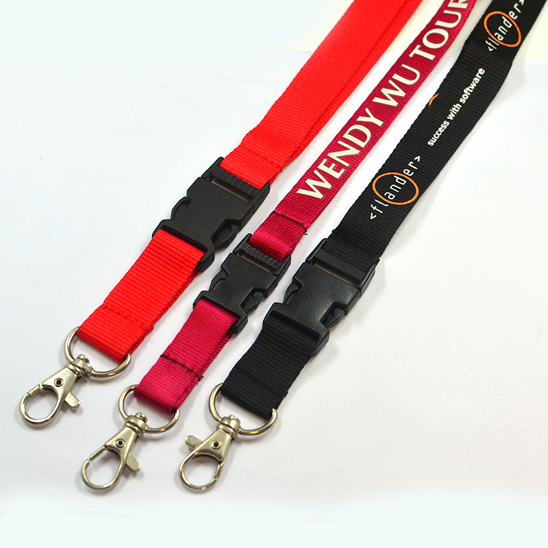 Personalized Neck Strap Keychain Lanyards With Logo Custom Promotional ID Card Badge Holder