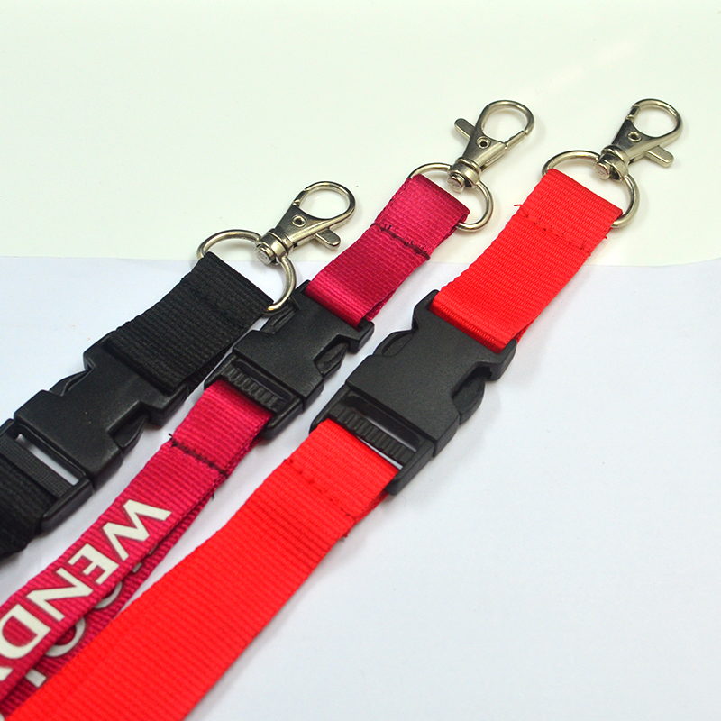 Personalized Neck Strap Keychain Lanyards With Logo Custom Promotional ID Card Badge Holder