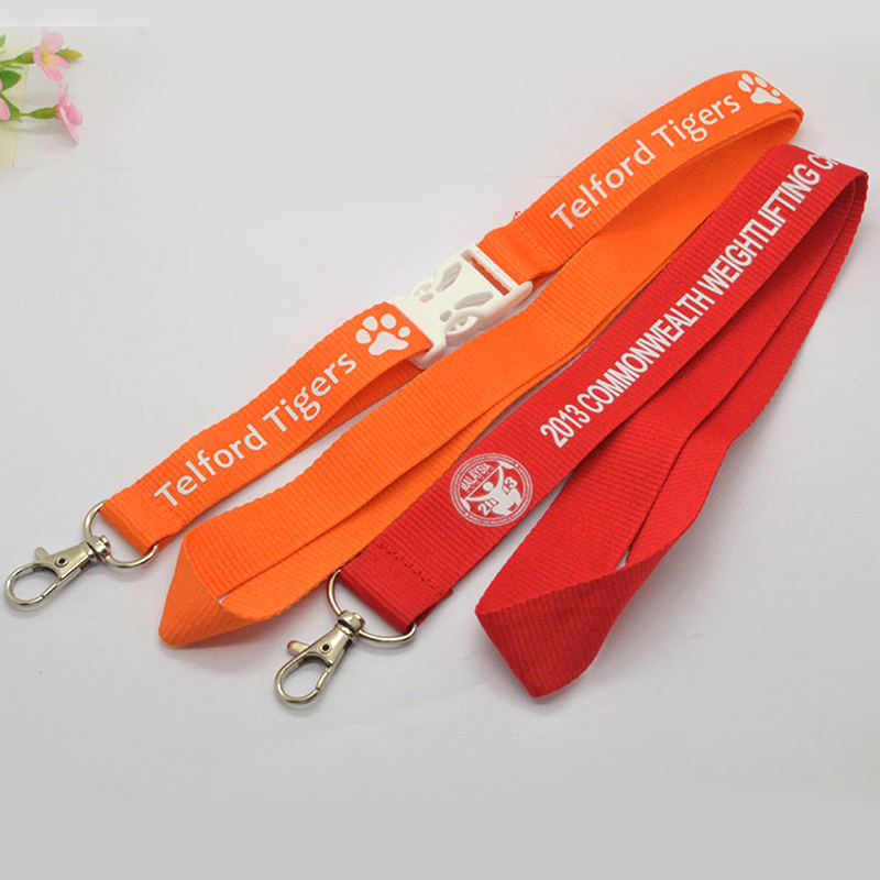 Personalized Neck Strap Keychain Lanyards With Logo Custom Promotional ID Card Badge Holder