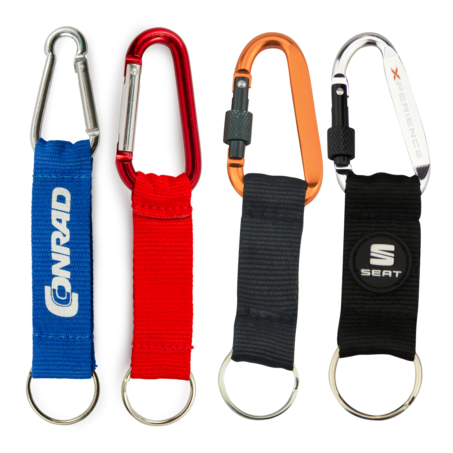 Wholesale Short Lanyards Hook Metal Clip Carabiner Wrist Strap Keychains Lanyard