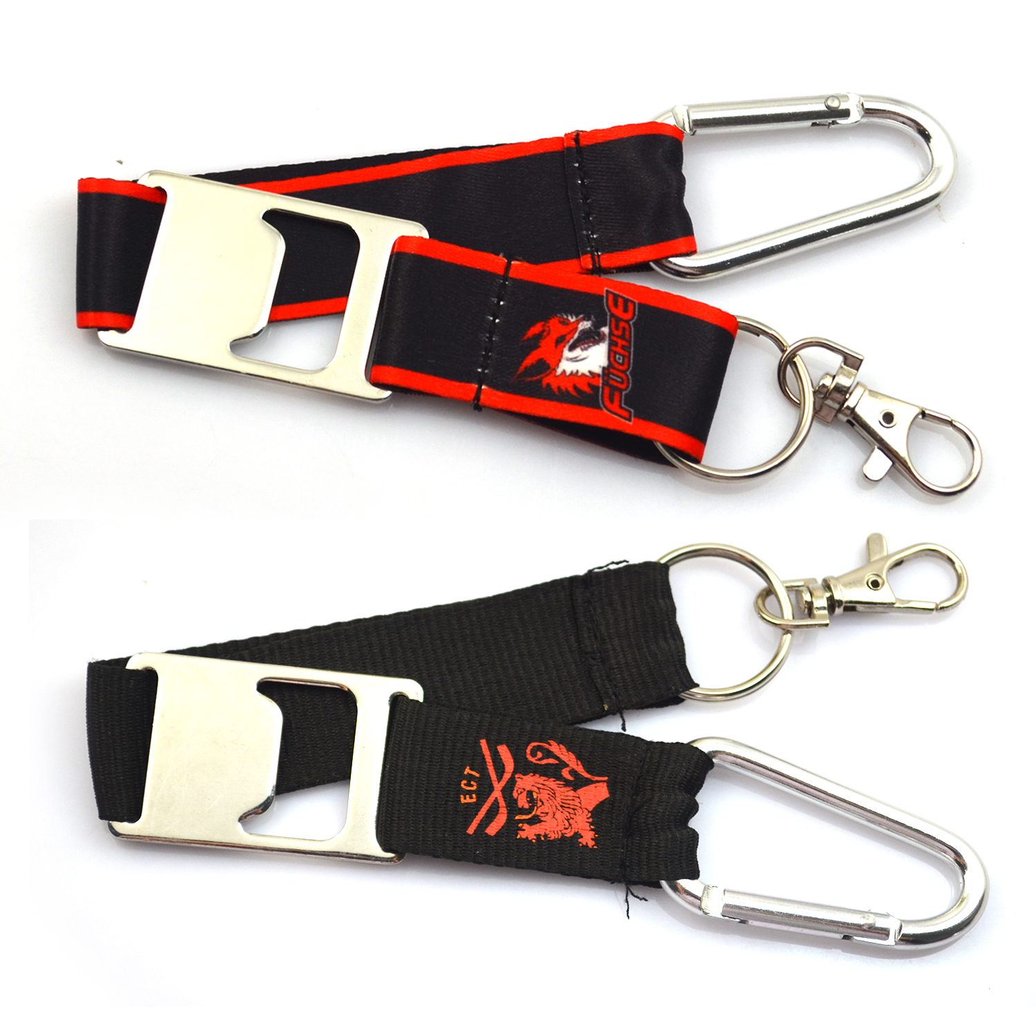 Factory Custom Lanyard Keychain Short Keychains Lanyards With Bottle Opener