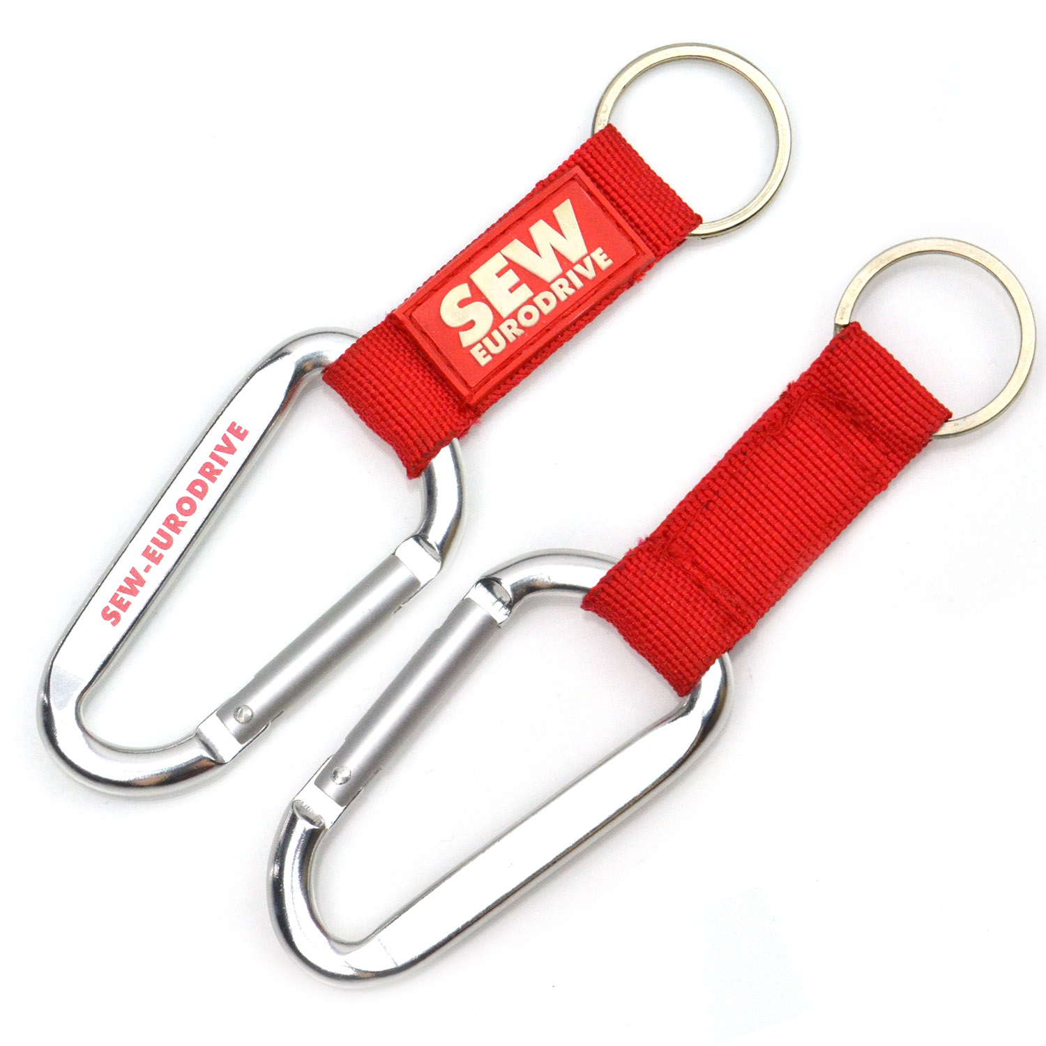 High Quality Carabiner Short Lanyard Polyester Wrist Lanyards Keychain Custom Promotional Gifts