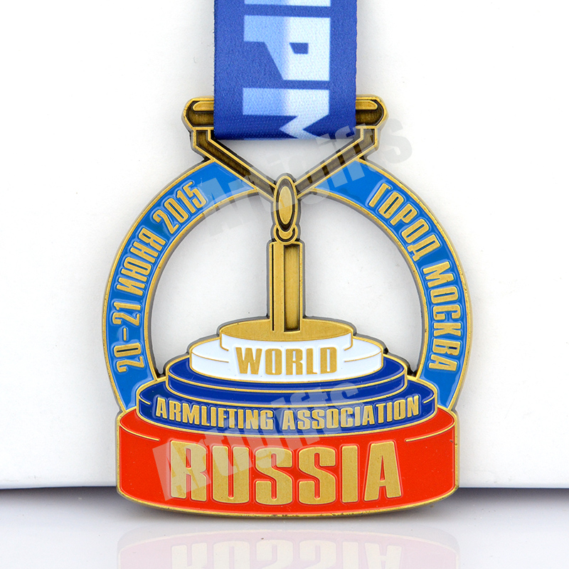 Wholesale Sport Marathon Award Metal Medal Aluminum Medallas Football Medals Souvenir