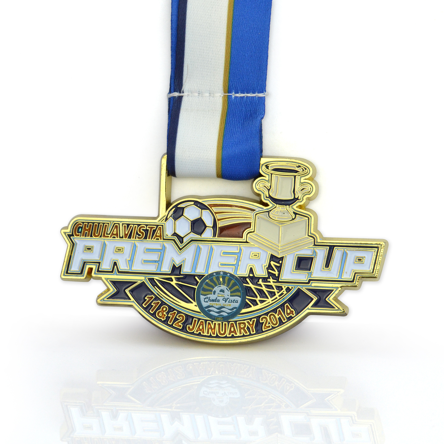 Wholesale Sport Marathon Award Metal Medal Aluminum Medallas Football Medals Souvenir