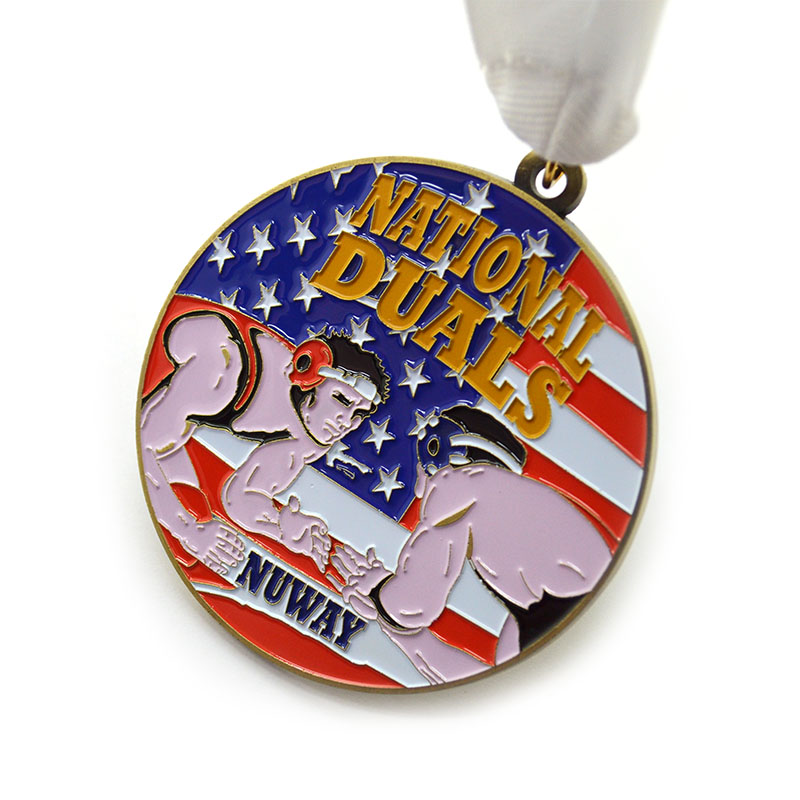 Oem Odm Factory Wholesales Customized Logo Sports Metal Medal Sports Medals And Ribbons