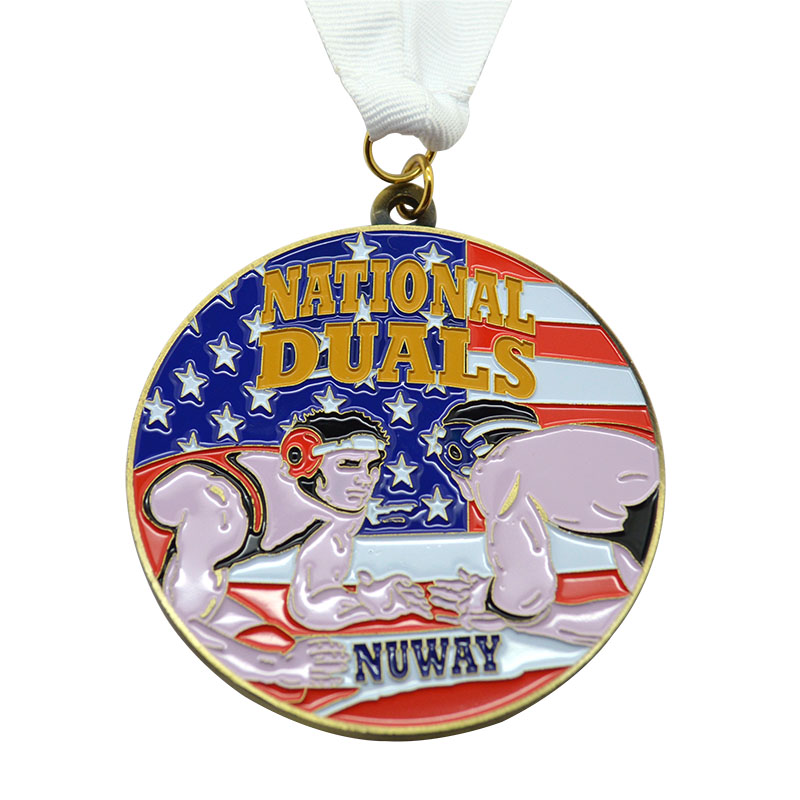 Oem Odm Factory Wholesales Customized Logo Sports Metal Medal Sports Medals And Ribbons