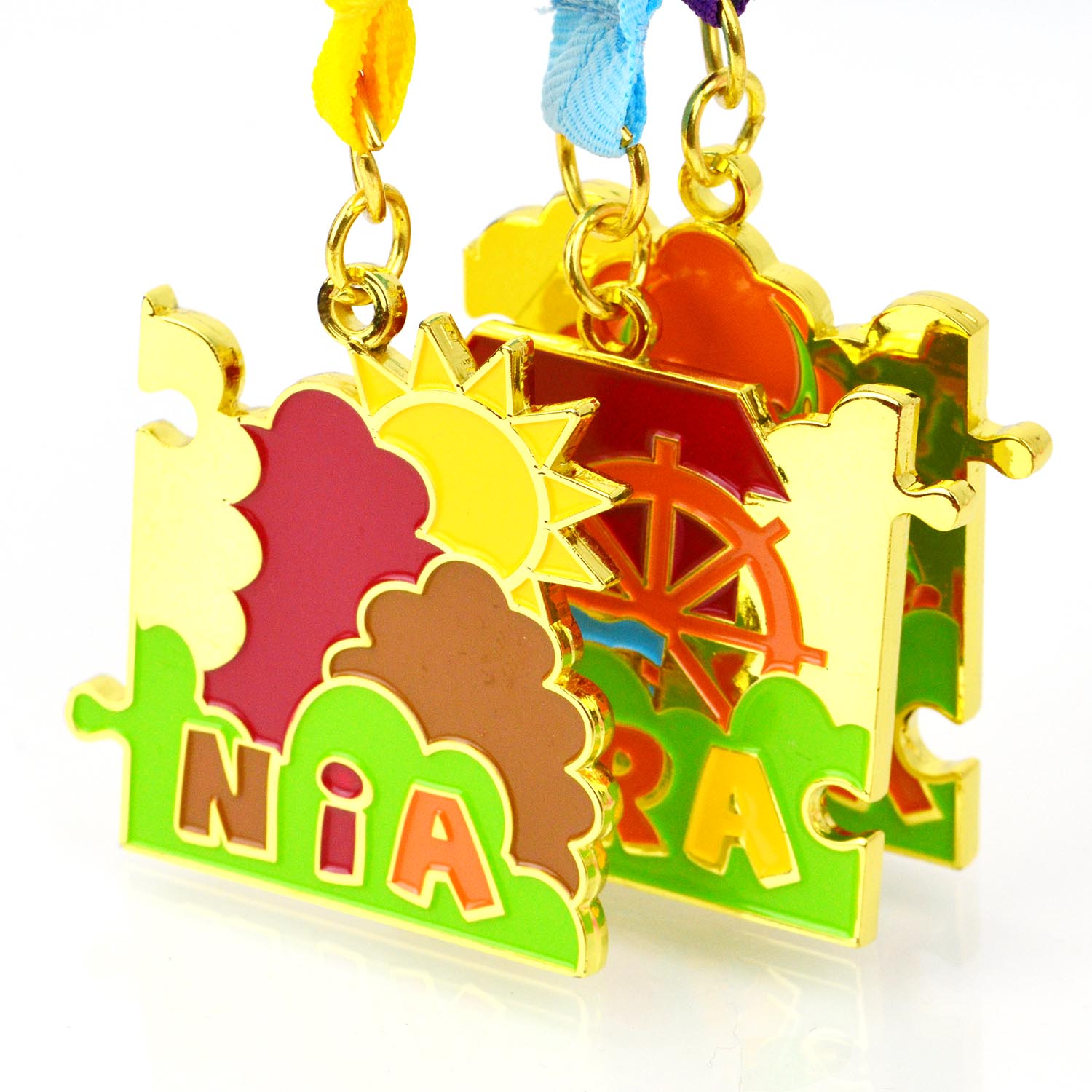 Customized Newly Design 3D Medals Gold Star Award Souvenirs Sports