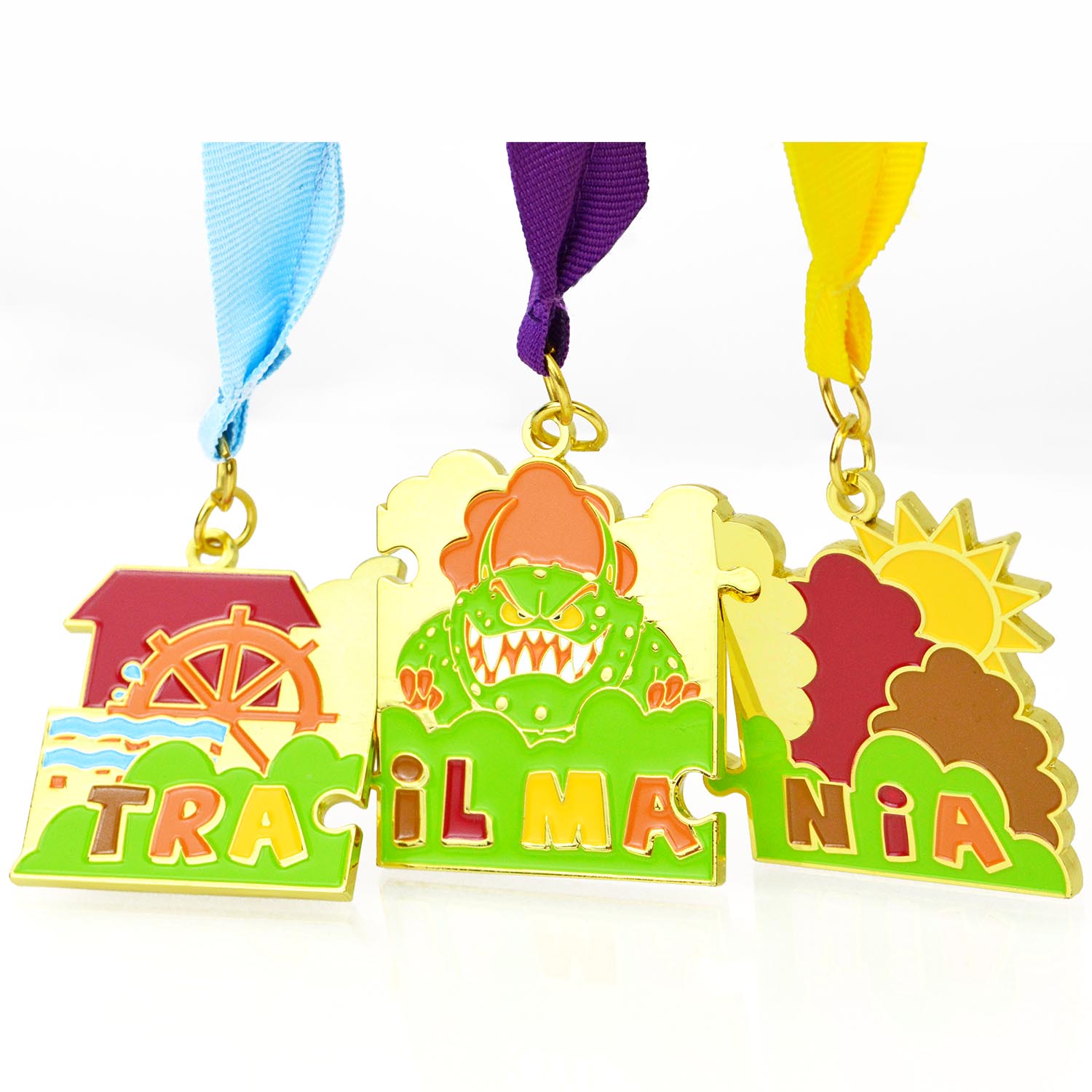 Customized Newly Design 3D Medals Gold Star Award Souvenirs Sports