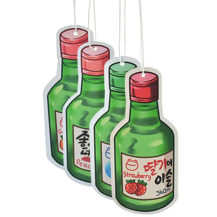 Manufacture Custom Long Lasting Scents Designer Paper Car Air Freshener Gifts
