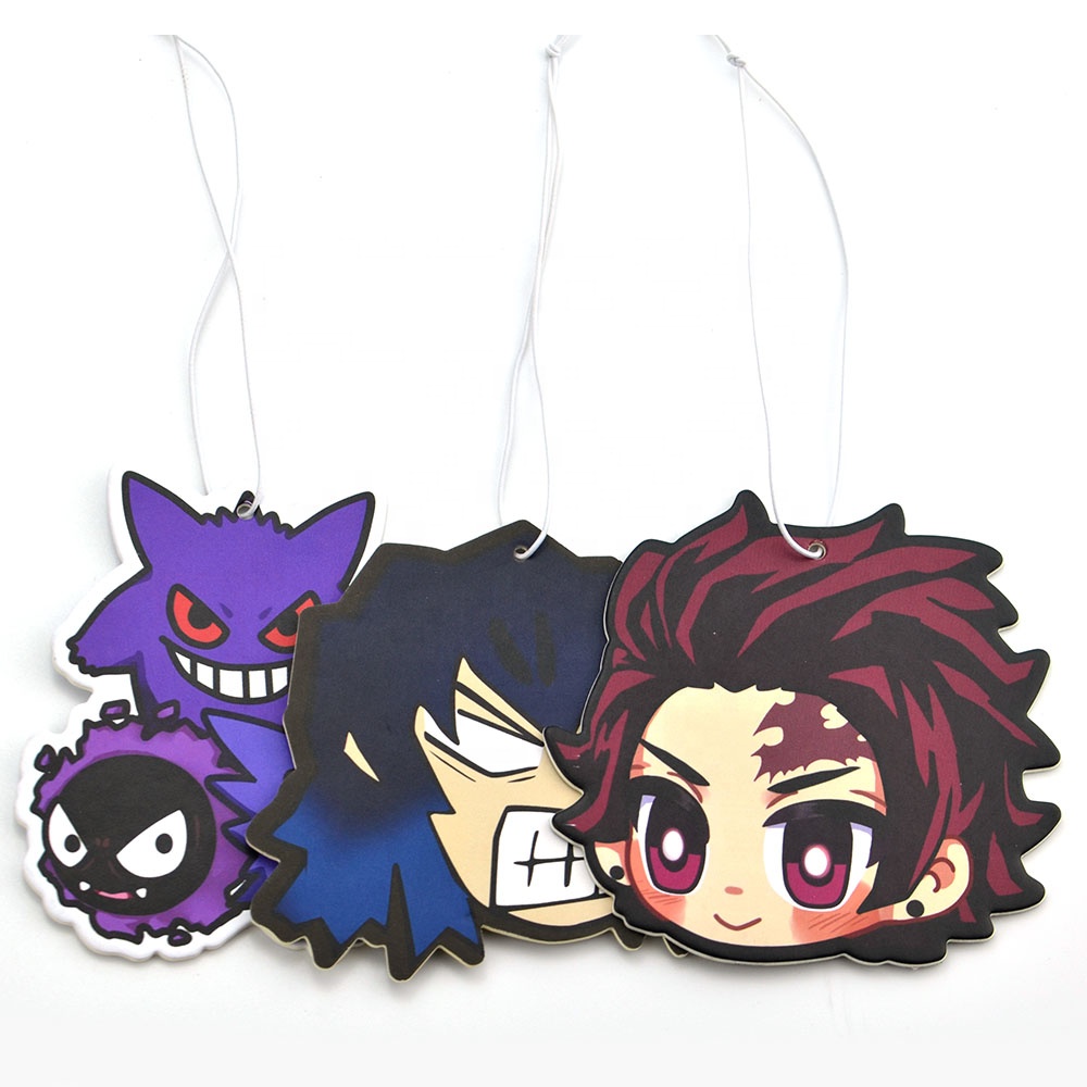 Personalized Anime Hanging Car Air Freshener Cool Paper Perfume