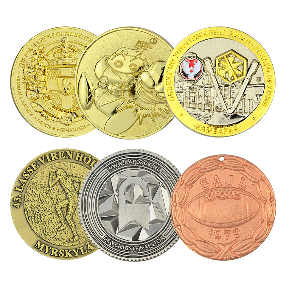 Manufacturing Coins Plated Collection Personalized Customized Soft Enamel Viking Coin Miner Magic Trick