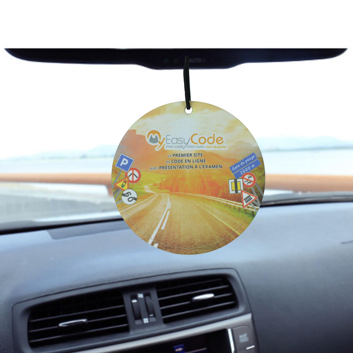 Cheap Promotional Car Air Freshener Custom Logo Paper Hanging with Sealed Plastic Opp Bag