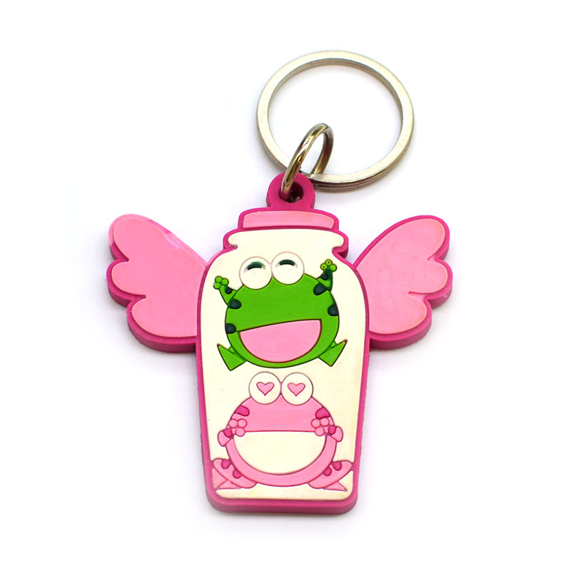 Customized Logo PVC Rubber Keychain 2d 3d Soft  Keychains For Promotion Gifts