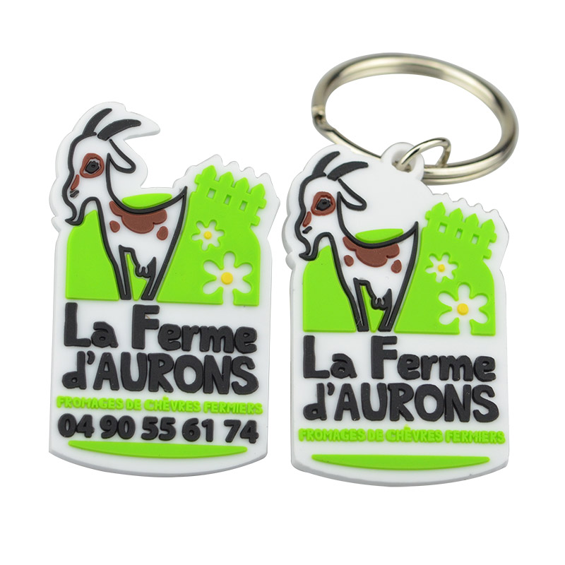 Customized Logo PVC Rubber Keychain 2d 3d Soft  Keychains For Promotion Gifts