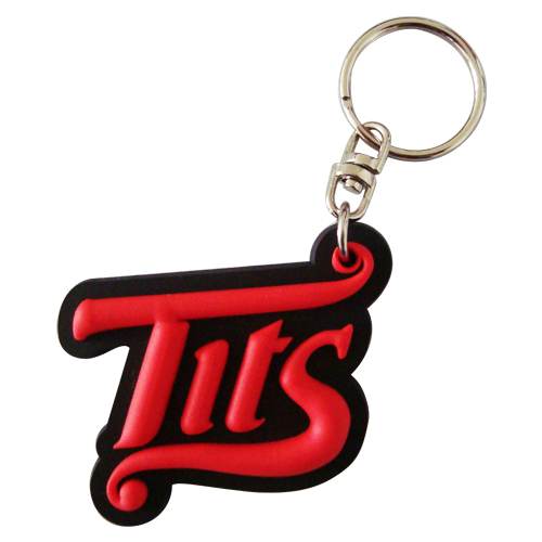 Wholesale Promotional Pvc Keychains Custom Designer Silicone Letter Key Chain Ring Rubber