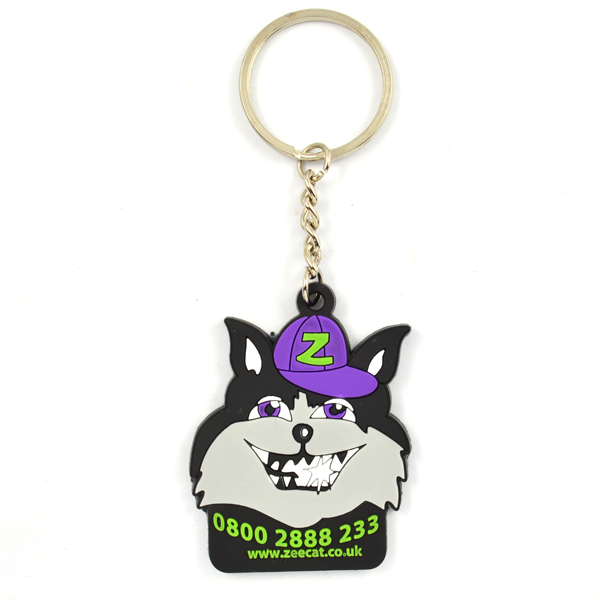 Wholesale Manufacturers Fashion PVC Key chain Rubber Keychains Custom Logo