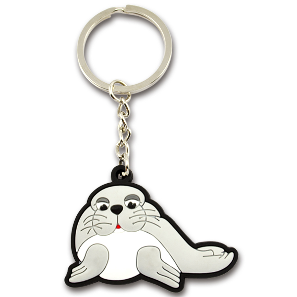 Factory Promotional Pvc Keychains Custom Designer Panda Key Ring Rubber Keychain