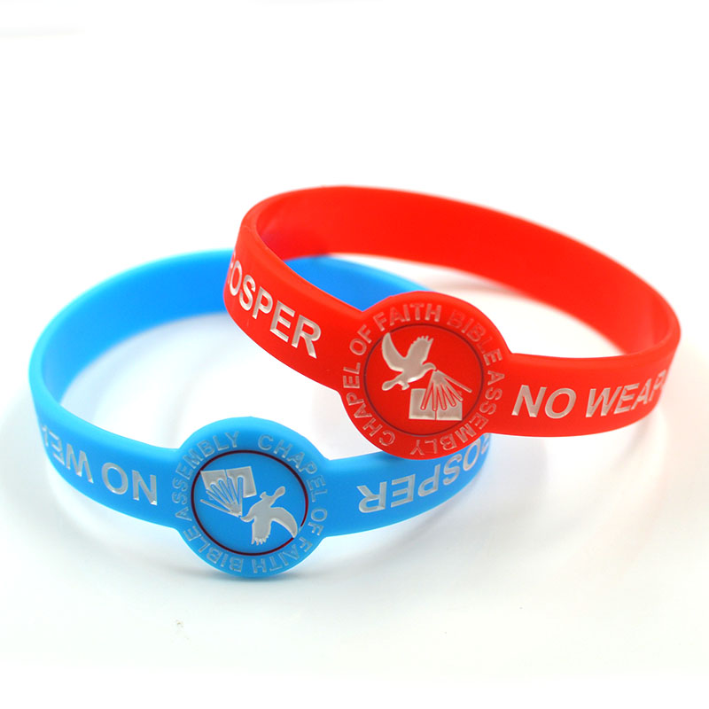 OEM Fashion Silicone Bracelets Rubber Wrist Bands Promotional Gifts