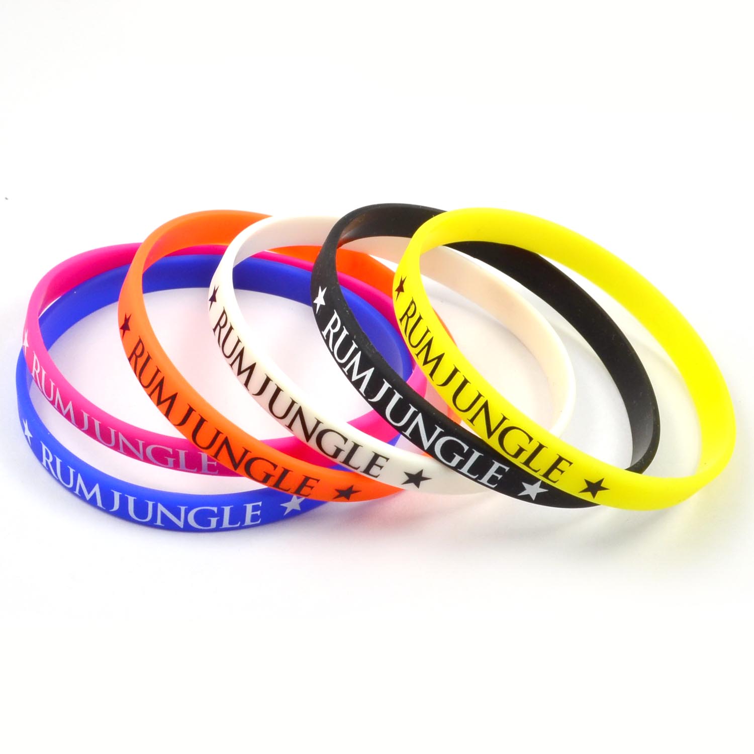 Wholesale Handmade Colored Thin Bracelets Rubber Wrist Bands For Women