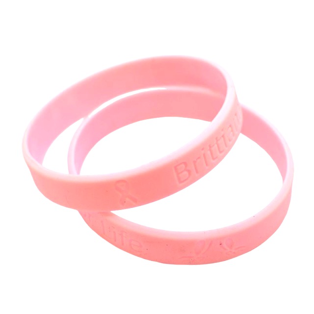 Factory Custom With Company Logo Rubber Wristband Soft Text Silicone Bracelet