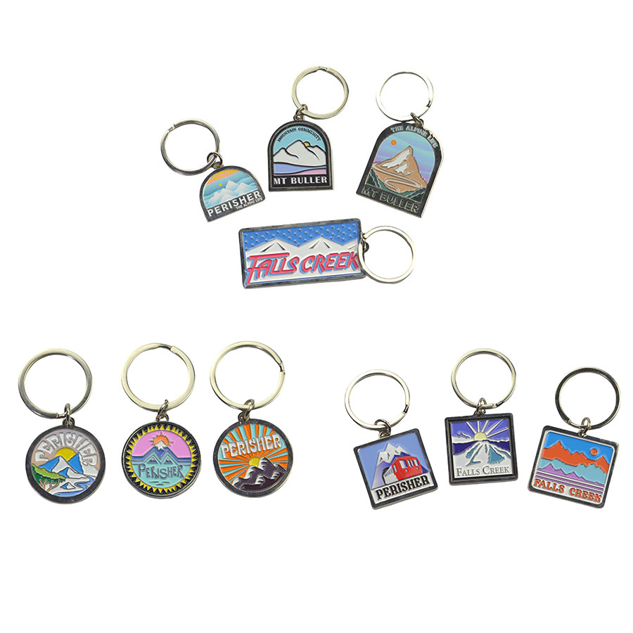 Custom Logo metal Keychain Unique Design Key Chains Souvenir Gifts