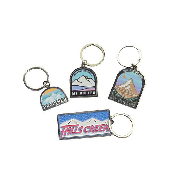 Custom Logo metal Keychain Unique Design Key Chains Souvenir Gifts