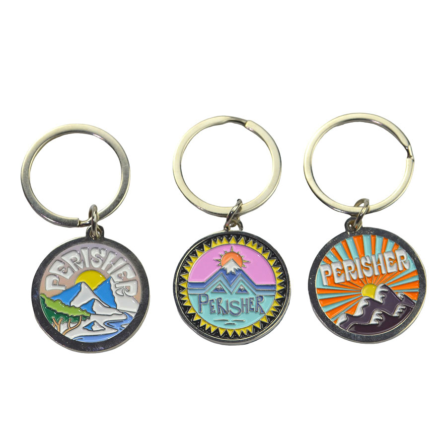 Custom Logo Promotional Metal Keychain For Keyring