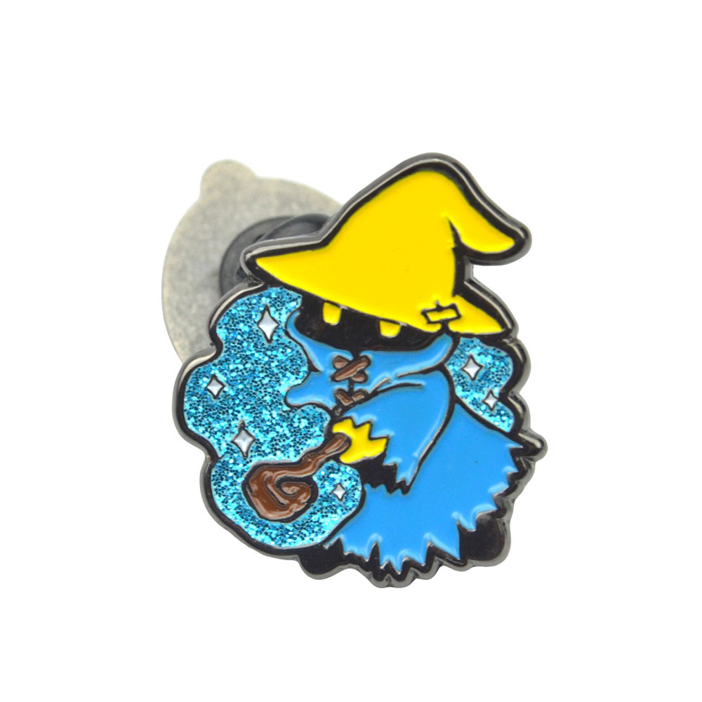 Free Sample Metal Pins Glitter Brooch Anime Hard Enamel Soft Lapel Badge Custom Enamel Pin