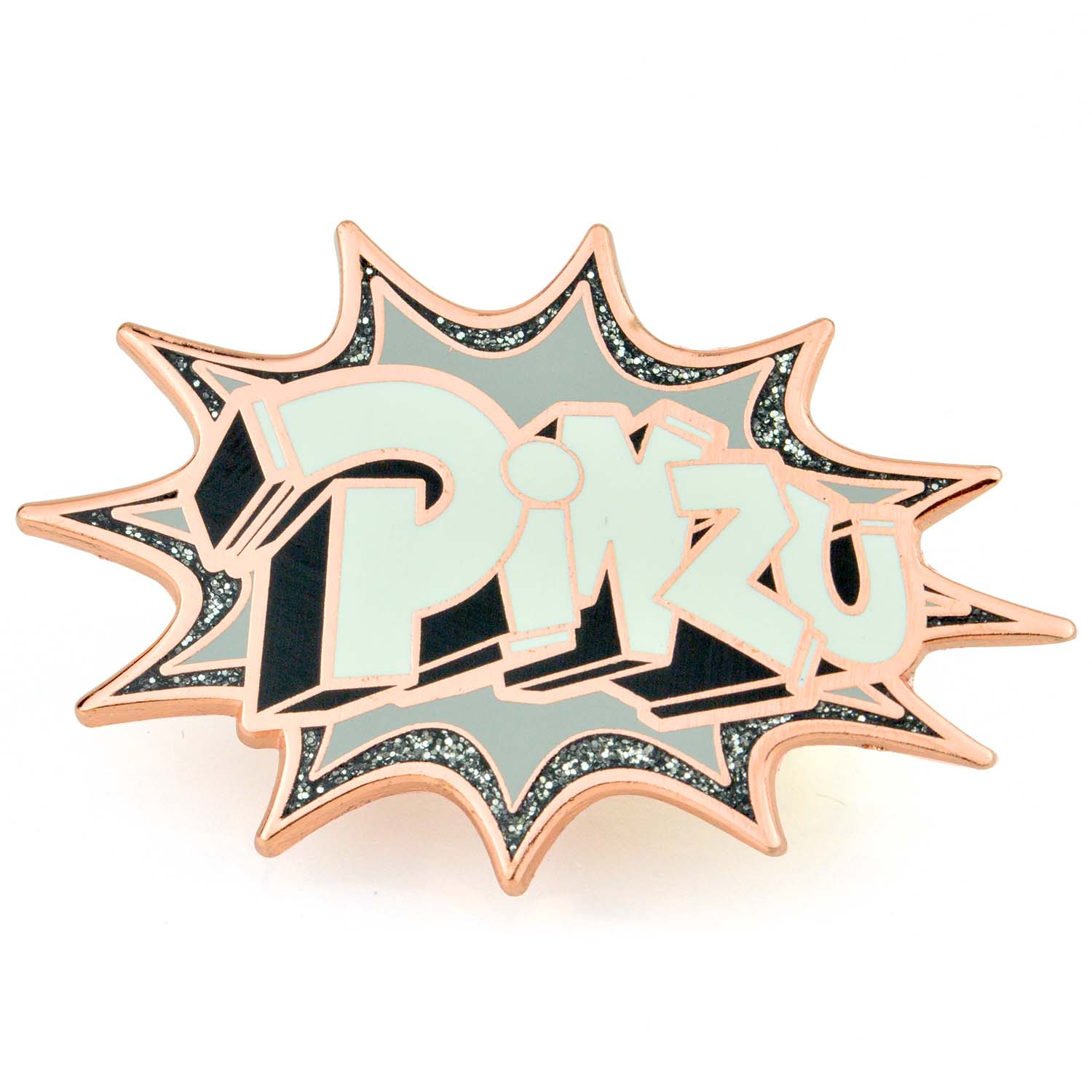 Manufacturer Free Sample Custom Logo Cute Metal Badge Glitter Enamel Pins Metal Crafts