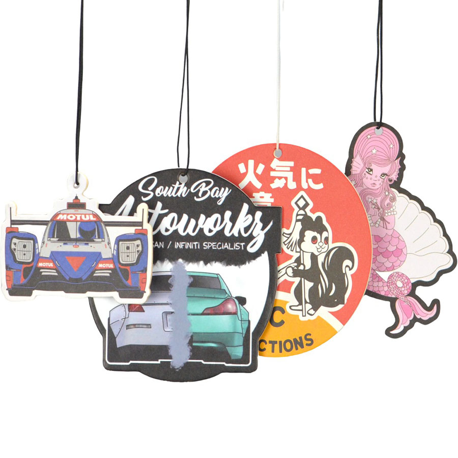 Manufacturer Wholesale Auto Paper Car Air Fresheners Hanging Scents Promotional Gifts With Custom Logo