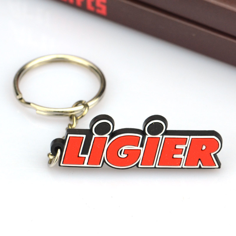 Custom Logo PVC & Rubber Keychains with Iron Metal Micro Injection/UV Printing