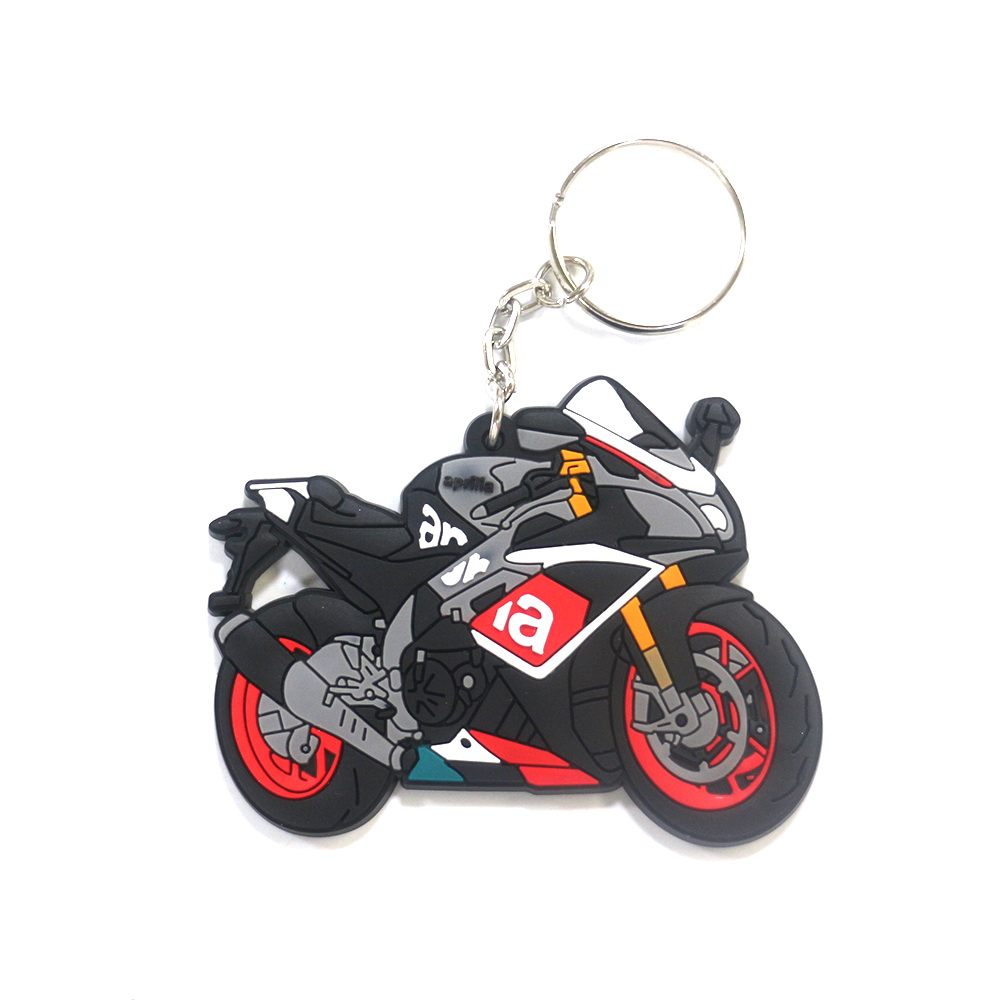 OEM Custom Logo Promotional Keychains Soft 2D 3D PVC Keychain Motorcycle Rubber Key Chain