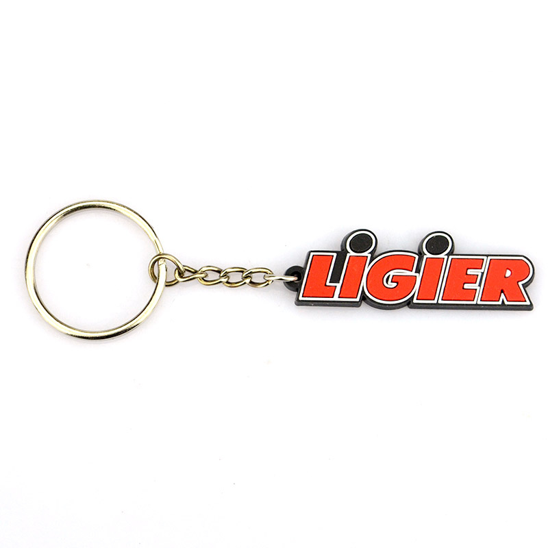 Wholesale Custom Logo Size Rubber Soft Promotional Pvc Keychain Logo Design Keyring Accessories