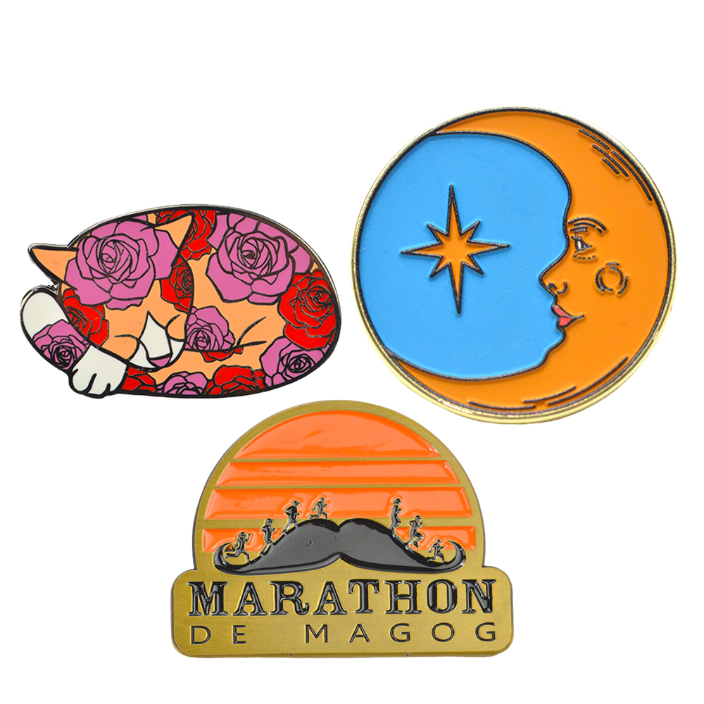 OEM Pin Custom Logo Metal Hard Enamel Badge Fashion Decorative Lapel Pins Souvenir for Clothes
